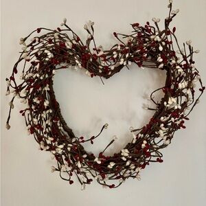Valentine Heart Shaped Grapevine Wreath